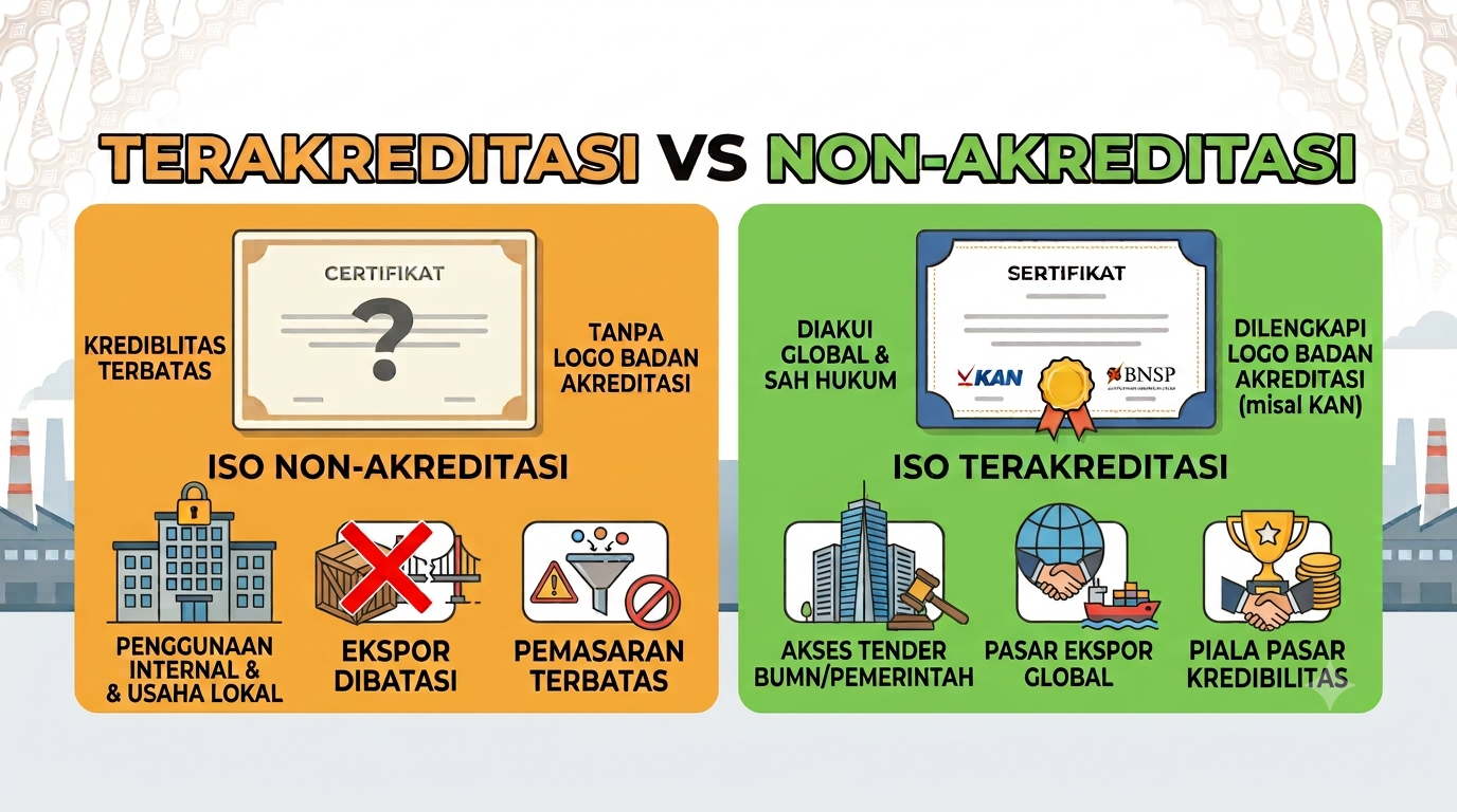 Sertifikasi Terakreditasi dan Non-Akreditasi Sesuai Target Bisnis